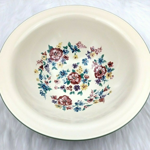 Longaberger Other - Longaberger Pottery Spring Floral Serving Bowl